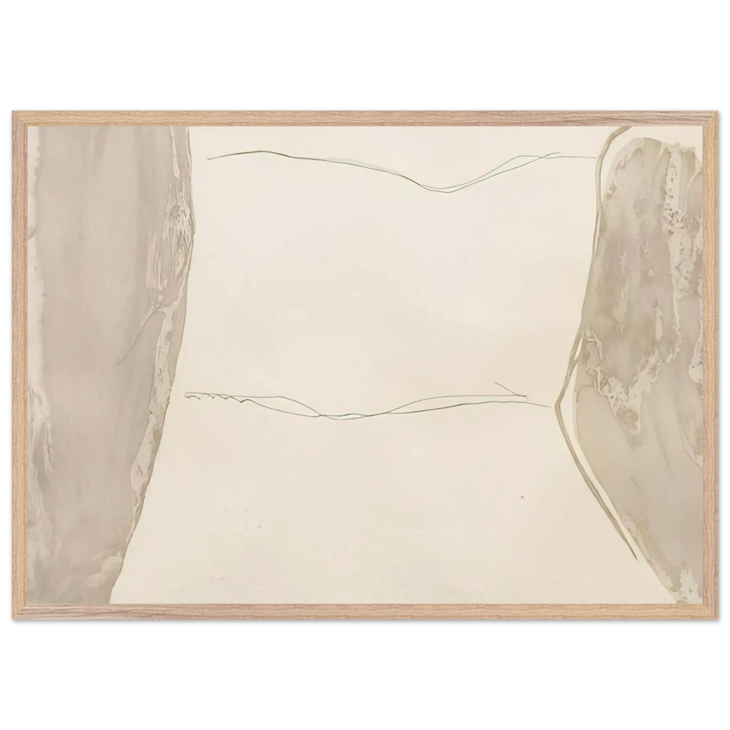 Helen Frankenthaler - Ponti - 1973 Wall art - 40x50 cm / 16x20 Inches - Premium Wooden Framed Poster With Fine Art Paper - White frame