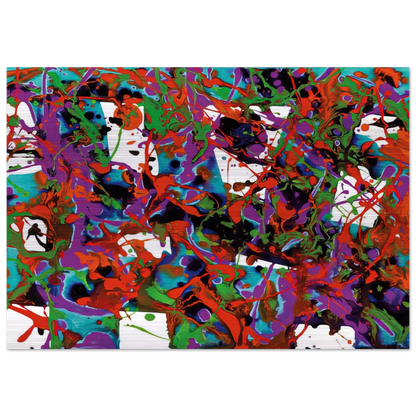 Untitled  SFP94-23  SF94-036  - Sam Francis Brushed Aluminum Print - 70x100 cm / 28x40 inches | Sam Francis Aluminum Print | Sam Francis Prints