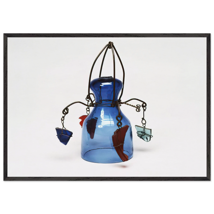 DINNER BELL 1942 - Alexander Calder 70x100 cm / 28x40 inches Framed Art Print – Black Wooden Frame