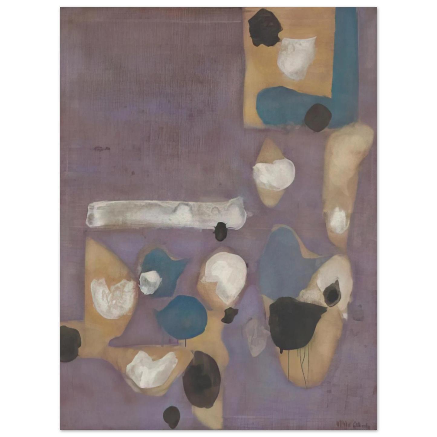 Kenzo Okada - Points No. 19 - 1954  75x100 cm / 30x40inches Fine Art Poster