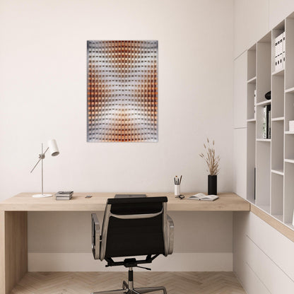 Rilievo cromodinamico - Op Art - Dadamaino Brushed Aluminum Print - 70x100 cm / 28x40 inches | Dadamaino Aluminum Print | Dadamaino Prints