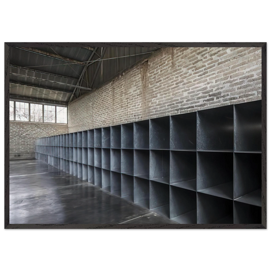Untitled The Block - 1969 - Donald Judd 70x100 cm / 28x40 inches Framed Art Print – Black Wooden Frame