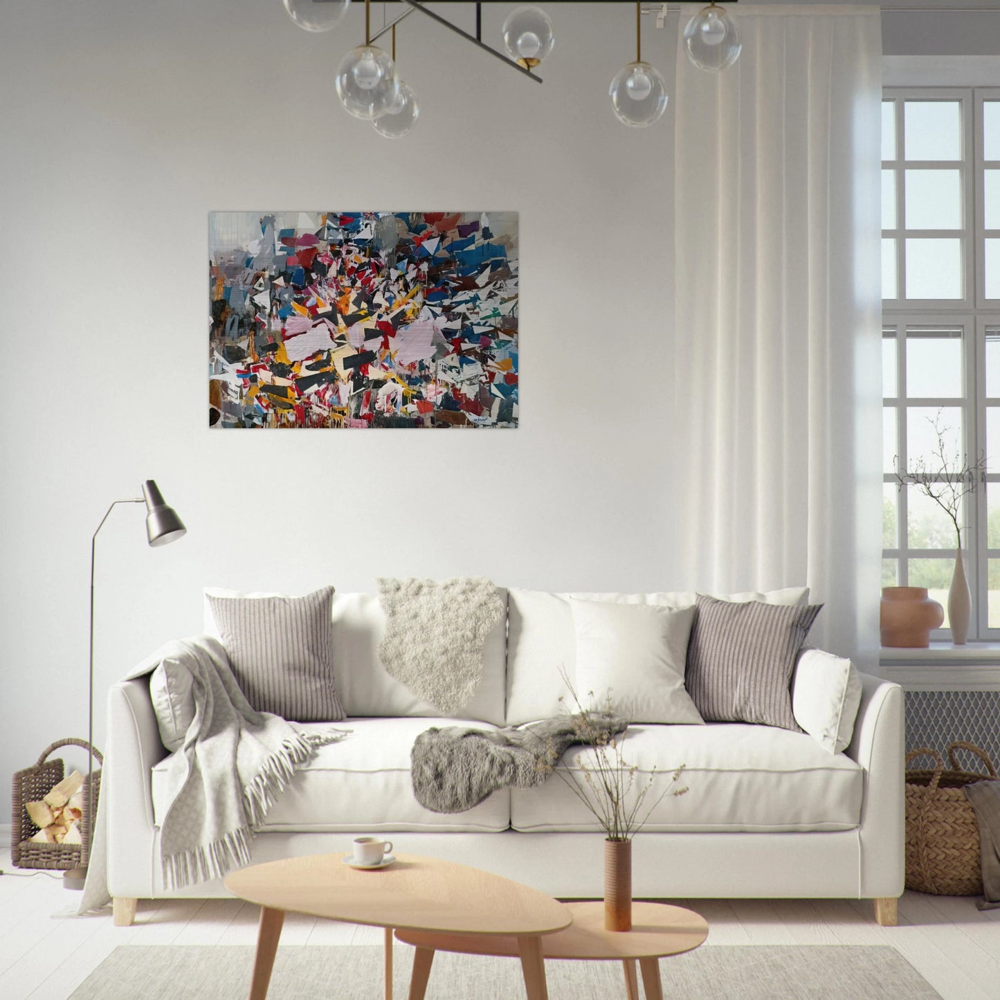 Upward Direction - 1988 - Robert Goodnough Brushed Aluminum Print - 70x100 cm / 28x40 inches | Robert Goodnough Aluminum Print | Robert Goodnough Prints