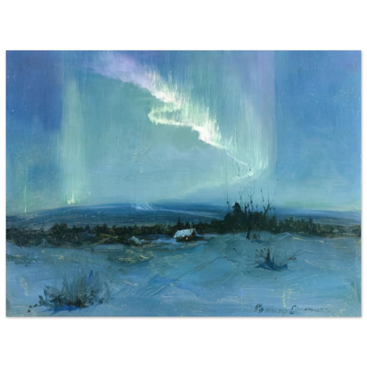 Sydney Laurence - Northern Lights - Romanticism  75x100 cm / 30x40inches Fine Art Poster