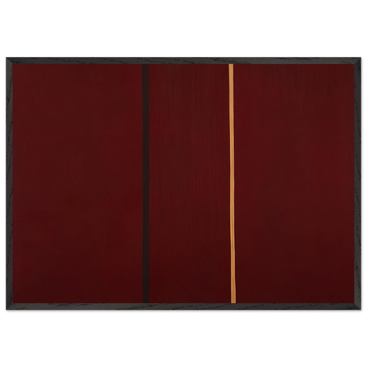 Covenant - Barnett Newman 70x100 cm / 28x40 inches Framed Art Print – Black Wooden Frame