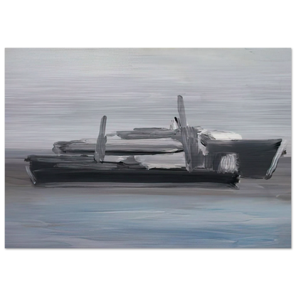 Marine - Lyrical Abstraction - Nicolas de Stael Brushed Aluminum Print - 70x100 cm / 28x40 inches | Nicolas de Stael Aluminum Print | Nicolas de Stael Prints