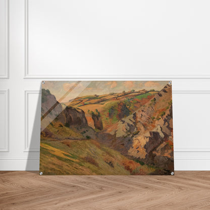 Caves Prunal near Pontgibaud Auvergne - Armand Guillaumin Acrylic Print - 70x100 cm / 28x40″ inches | Armand Guillaumin Wall Art | Armand Guillaumin Prints