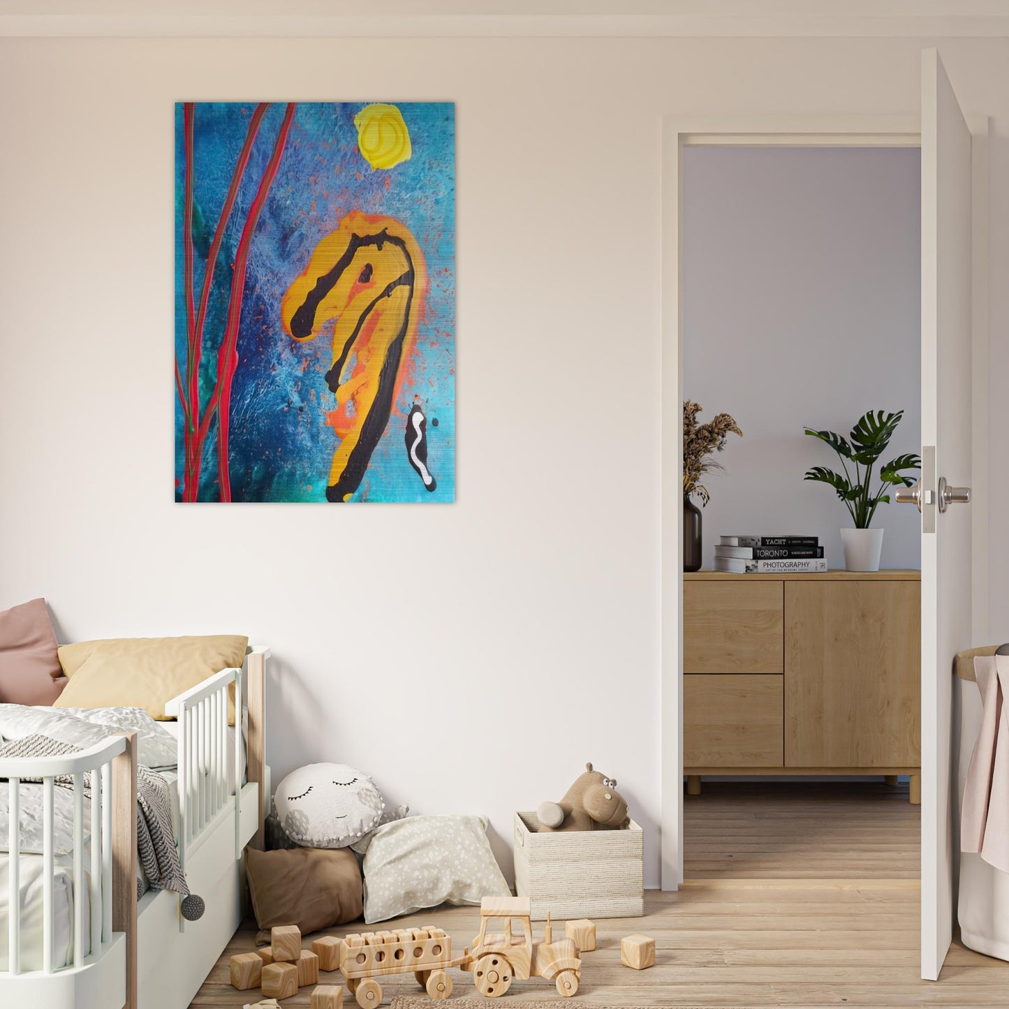 Sky Ritual - 2002 - John Hoyland Brushed Aluminum Print - 70x100 cm / 28x40 inches | John Hoyland Aluminum Print | John Hoyland Prints