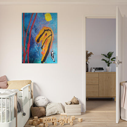 Sky Ritual - 2002 - John Hoyland Brushed Aluminum Print - 70x100 cm / 28x40 inches | John Hoyland Aluminum Print | John Hoyland Prints