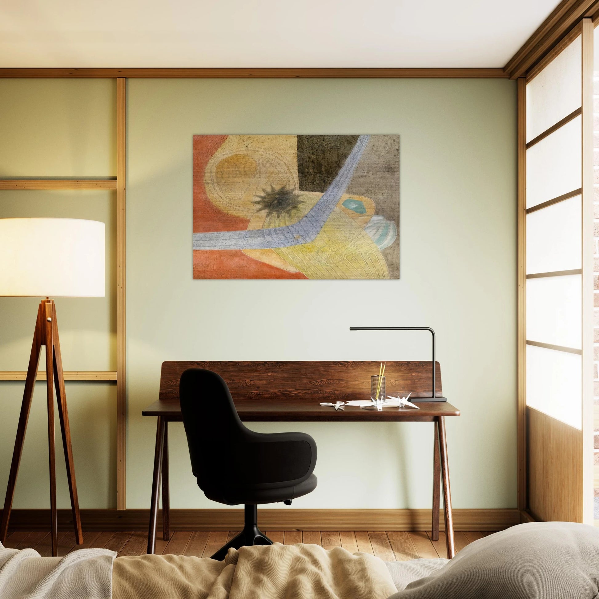 Composition - 1933 - John Ferren Brushed Aluminum Print - 70x100 cm / 28x40 inches | John Ferren Aluminum Print | John Ferren Prints