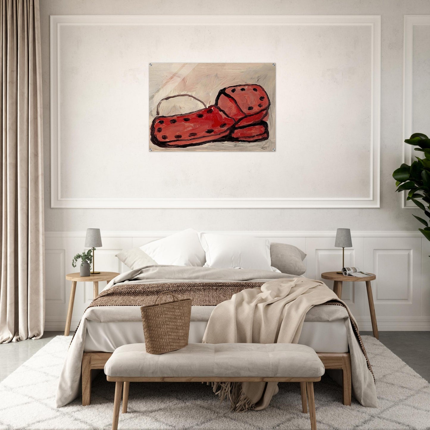 SHOES 1968 - Philip Guston Acrylic Print - 70x100 cm / 28x40″ inches