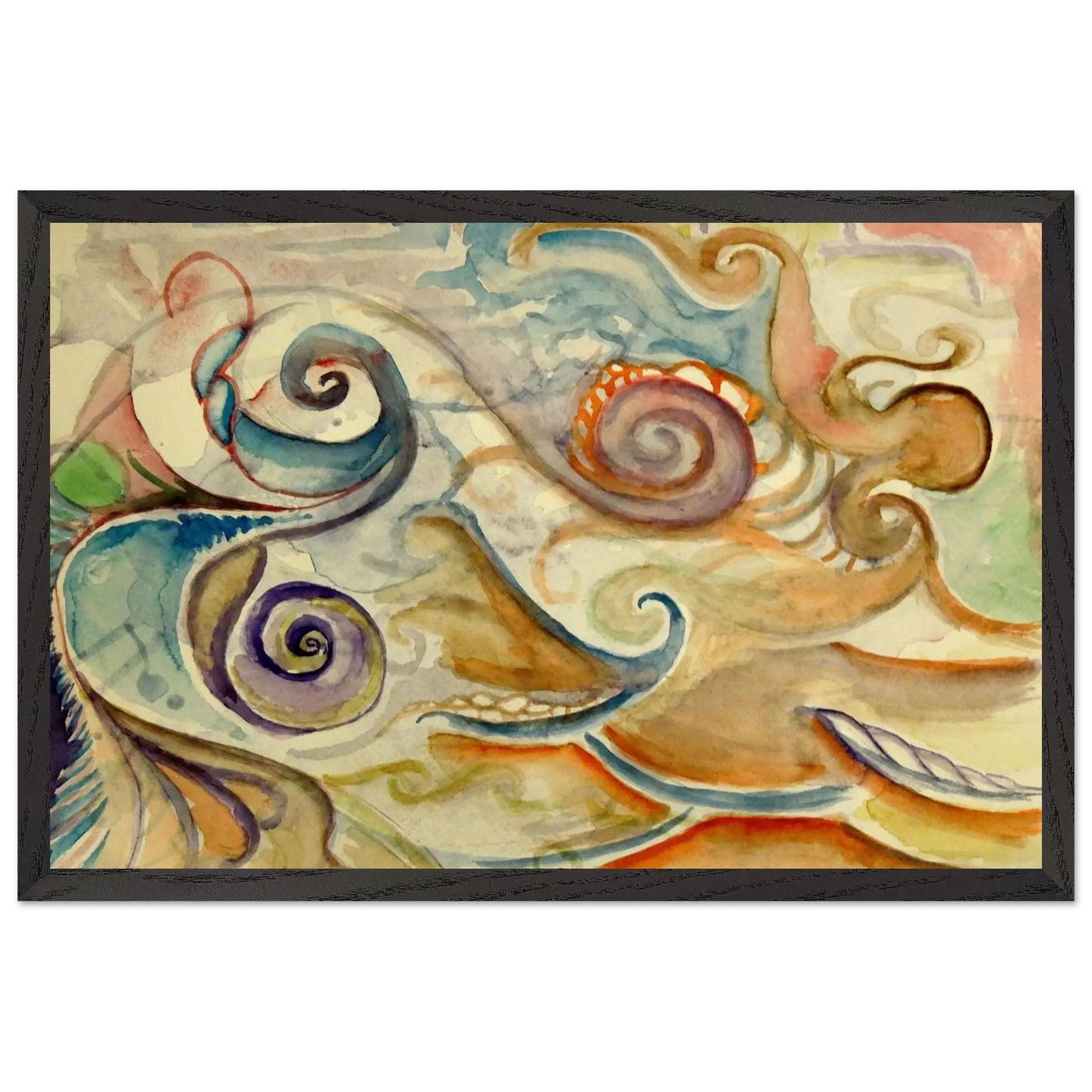 Walter Inglis Anderson - Walter Anderson Wall art - 70x70 cm / 28x28 Inches - Premium Wooden Framed Poster With Fine Art Paper - Black frame