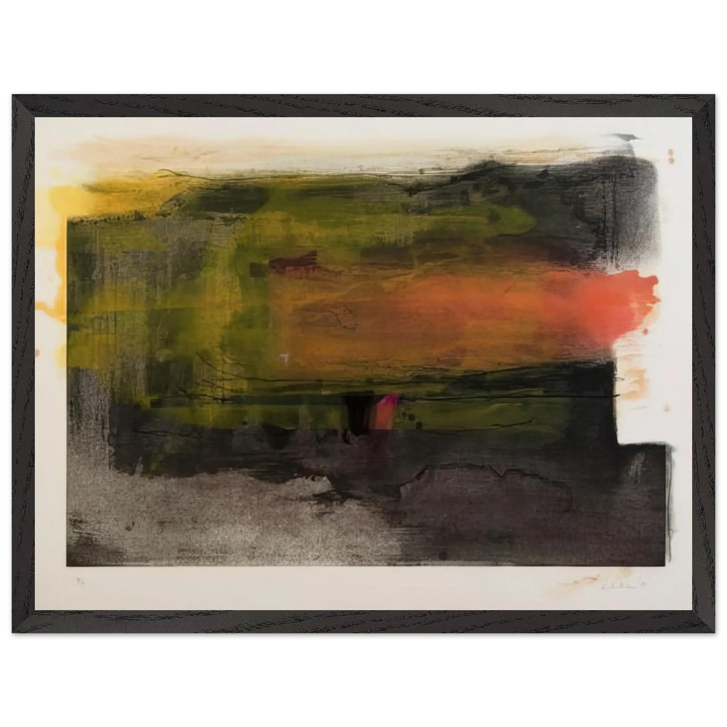 Helen Frankenthaler - Deep Sun - 1983 Wall art - 60x80 cm / 24x32 Inches - Fine Art Poster - -
