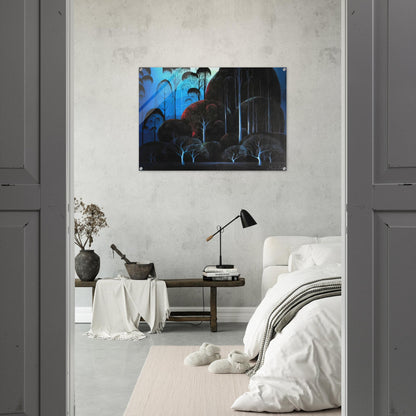 Enchanted Forest - Eyvind Earle Acrylic Print - 70x100 cm / 28x40″ inches