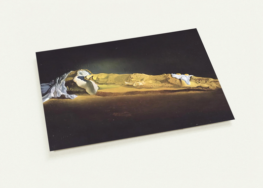 ORDINARY FRENCH LOAF WITH TWO FRIED EGGS By Salvador Dali Pack of 10 Post Cards | Salvador Dali Post Cards | A6 (10.5 x 14.8 cm) - 4.1 x 5.8 inches