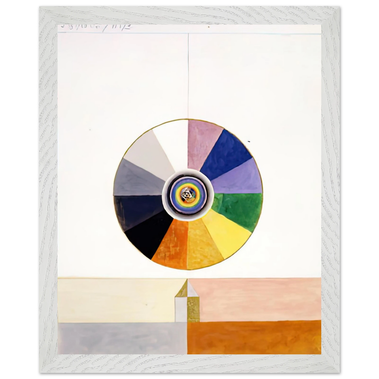 Hilma af Klint - SERIES VII NO 7D 1920 Wall art - 45x60 cm / 18x24 inches - Premium Wooden Framed Poster With Fine Art Paper-canvas - Black frame