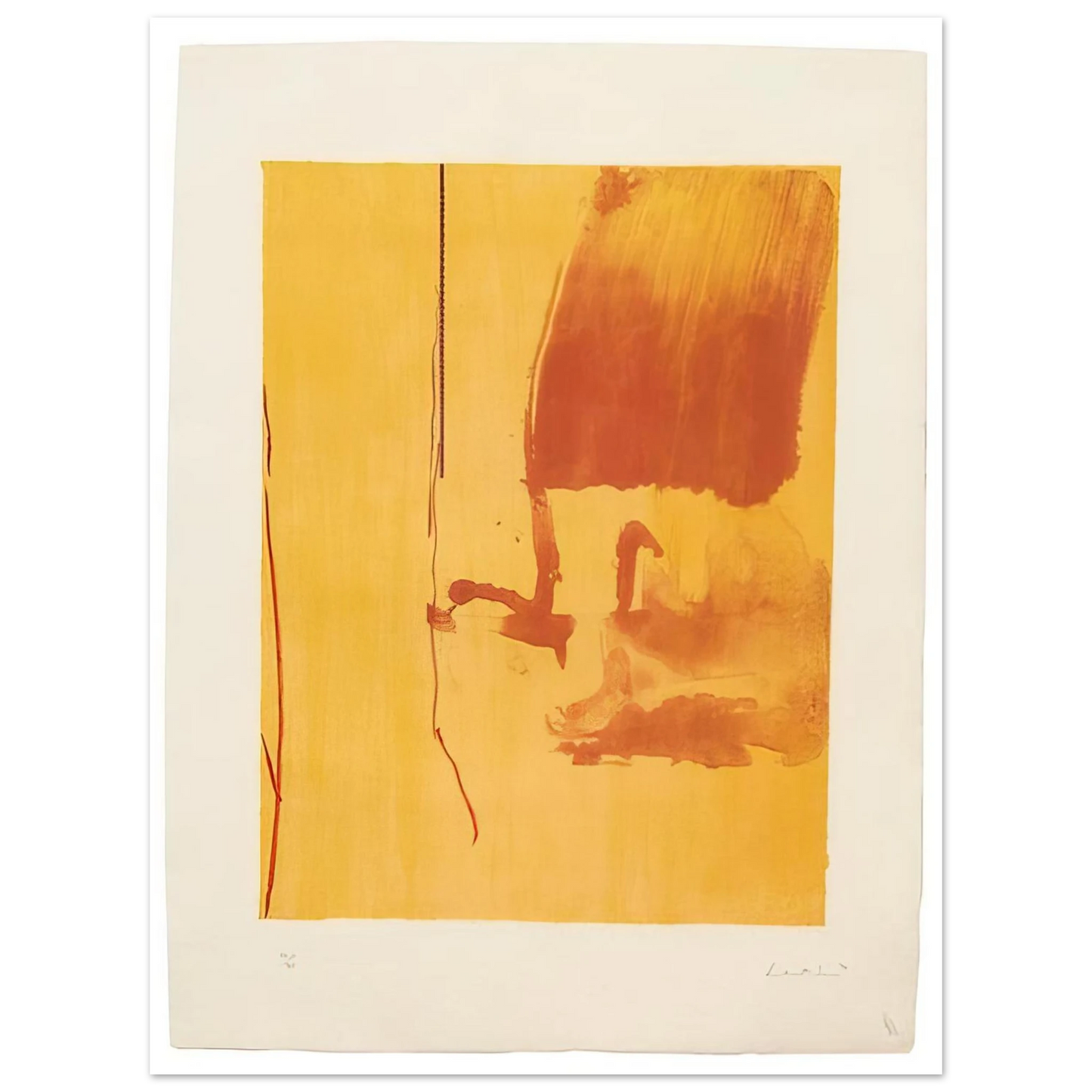Helen Frankenthaler - Harvest - 1976 Wall art - 27x35 cm / 11x14 inches - Fine Art Poster-canvas - -