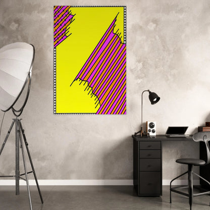 Crossover - 1972 - Nicholas Krushenick Art Prints - 100x150 cm / 40x60″ inches | Nicholas Krushenick Poster | Nicholas Krushenick Prints