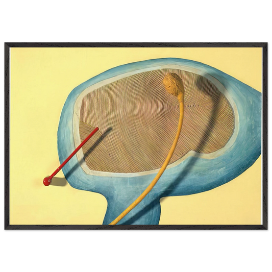 LEGS OF A WALKING BALL 1965 - Eva Hesse 70x100 cm / 28x40 inches Framed Art Print – Black Wooden Frame