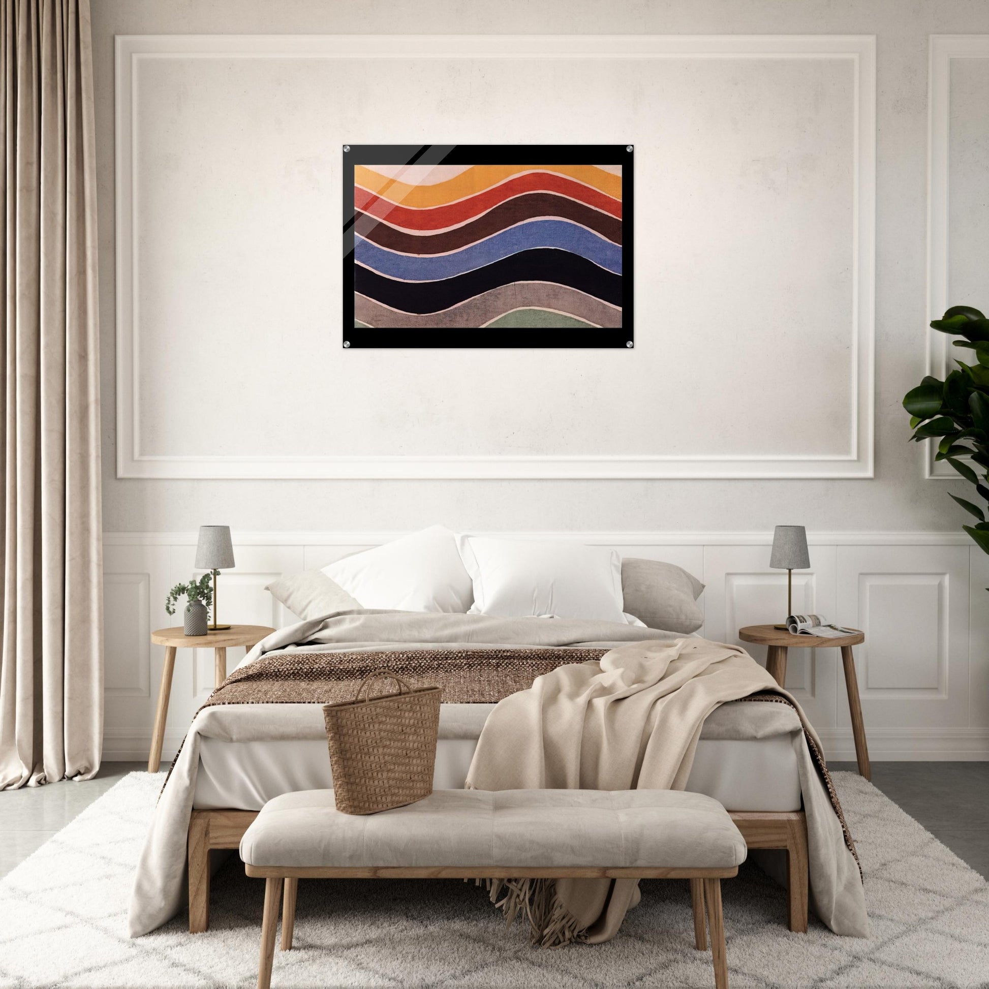 FABRIC PATTERN 1 - Sonia Delaunay Acrylic Print - 70x100 cm / 28x40″ inches