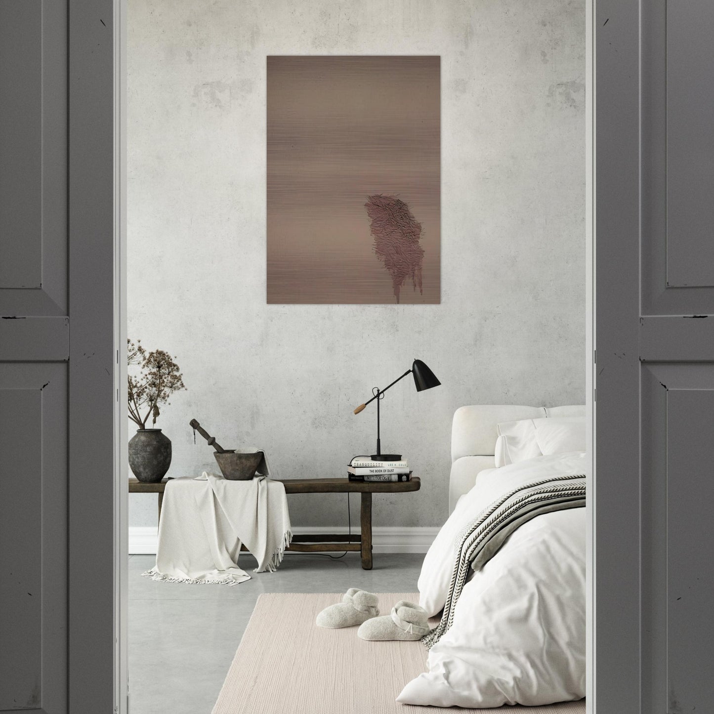 Pink Blend - 1972 - Robert Goodnough Brushed Aluminum Print - 70x100 cm / 28x40 inches | Robert Goodnough Aluminum Print | Robert Goodnough Prints