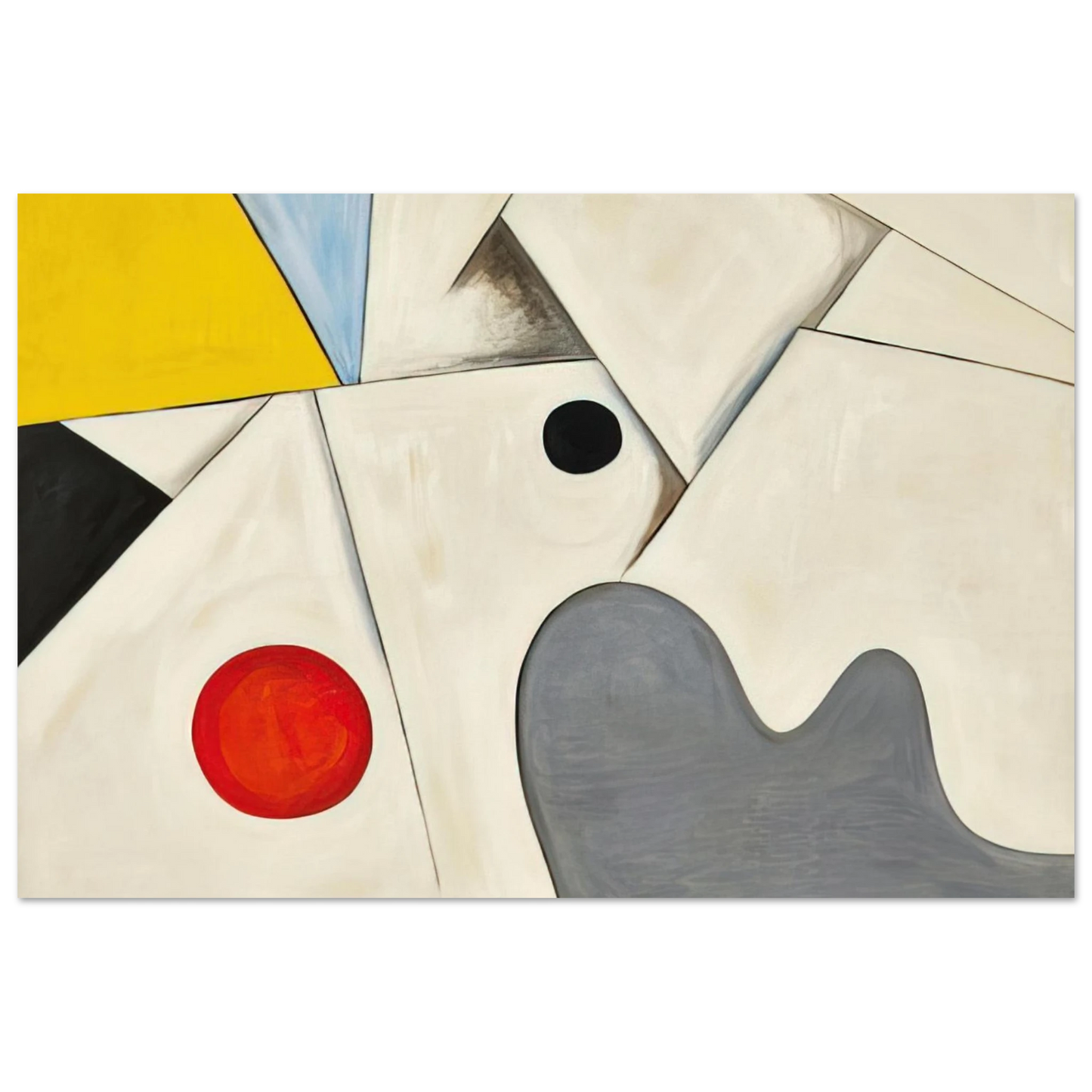 Alexander Calder - WHITE FIELDS 1955 Fine Art Poster