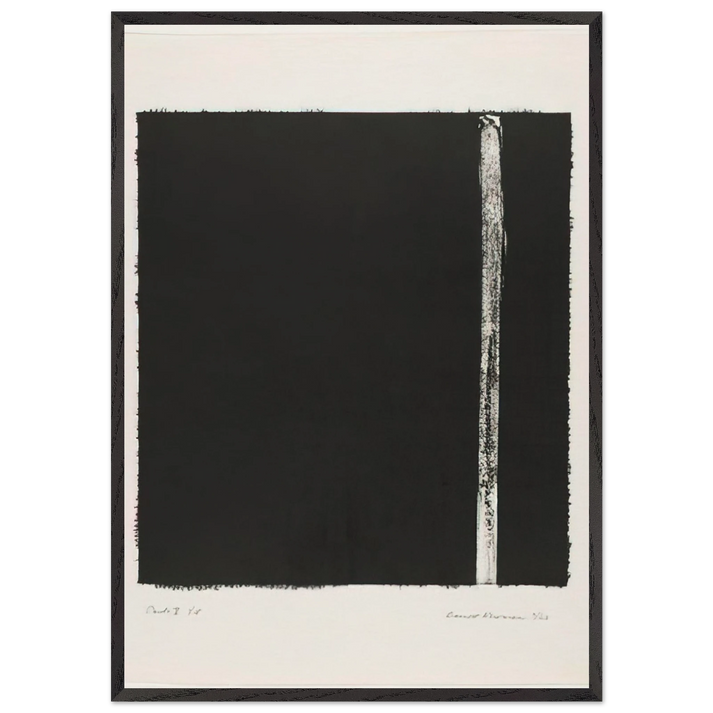 Canto V - Barnett Newman 70x100 cm / 28x40 inches Framed Art Print – Black Wooden Frame