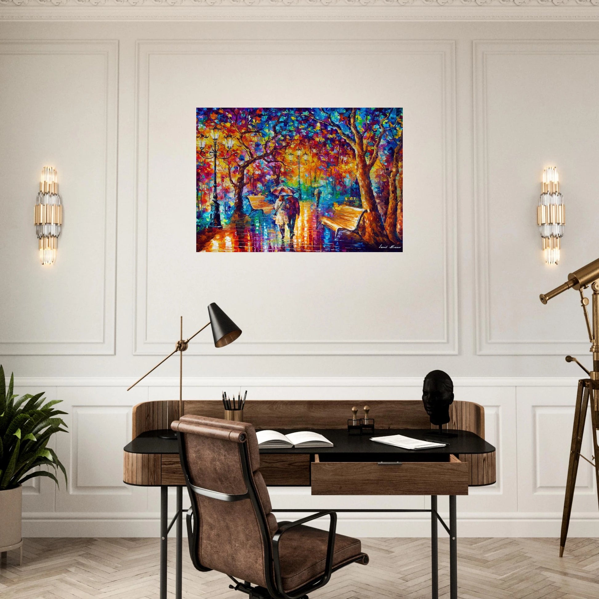 Leonid Afremov - Leonid Afremov Brushed Aluminum Print - 70x100 cm / 28x40 inches | Leonid Afremov Aluminum Print | Leonid Afremov Prints