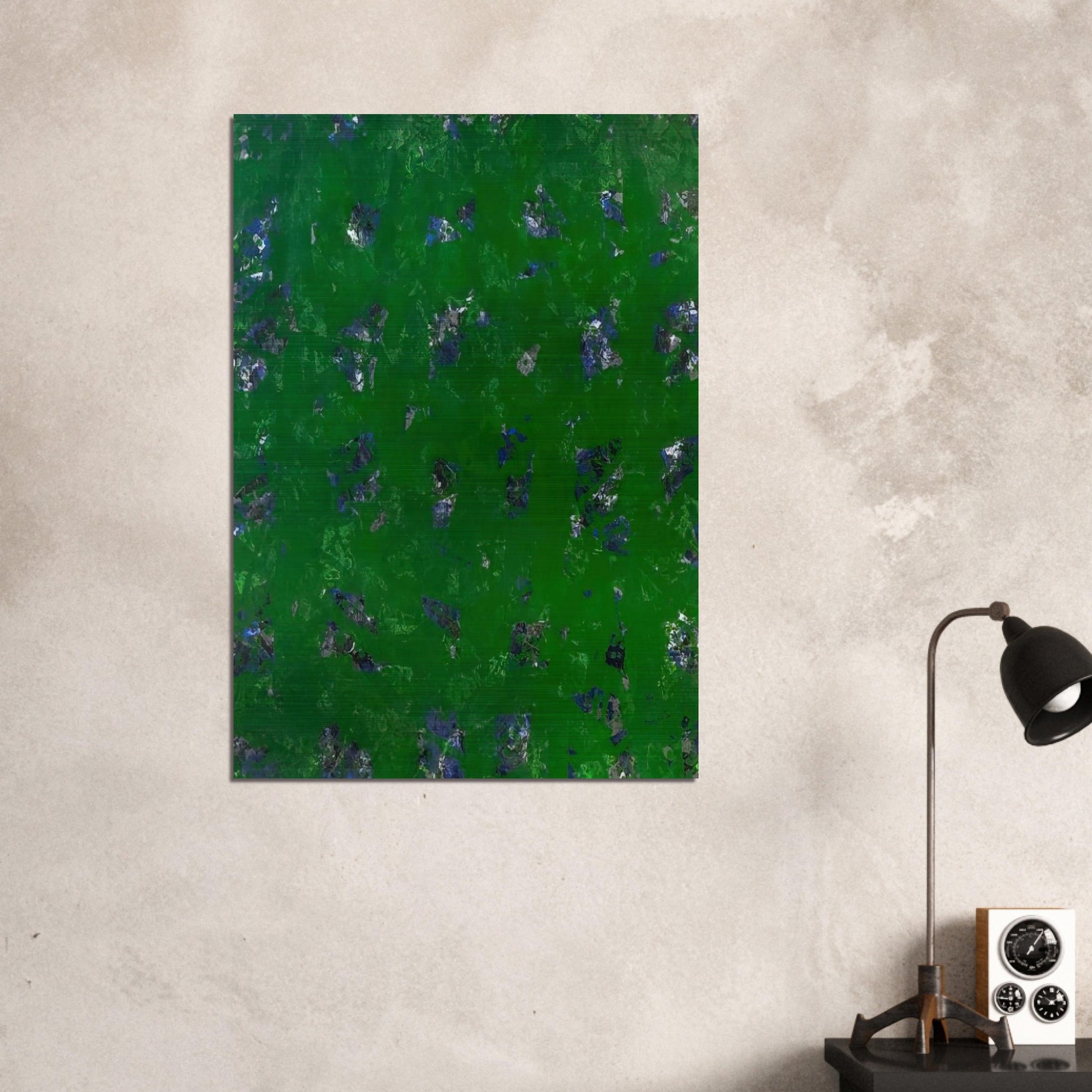 Green Buddha  L. L261; SF-337; G. 1157  - Sam Francis Brushed Aluminum Print - 70x100 cm / 28x40 inches | Sam Francis Aluminum Print | Sam Francis Prints