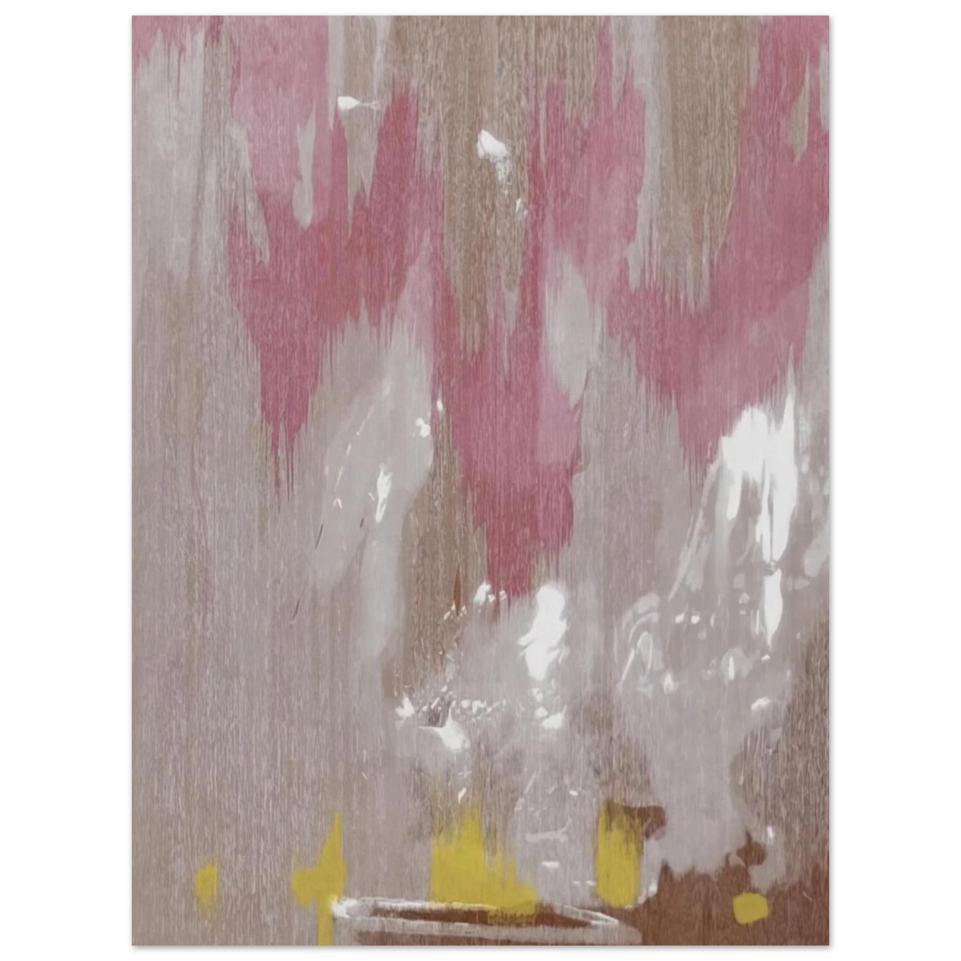 Helen Frankenthaler - Tales of Genji IV - 1998 Wall art - 27x35 cm / 11x14 inches - Premium Wooden Framed Poster With Fine Art Paper-canvas - Black frame
