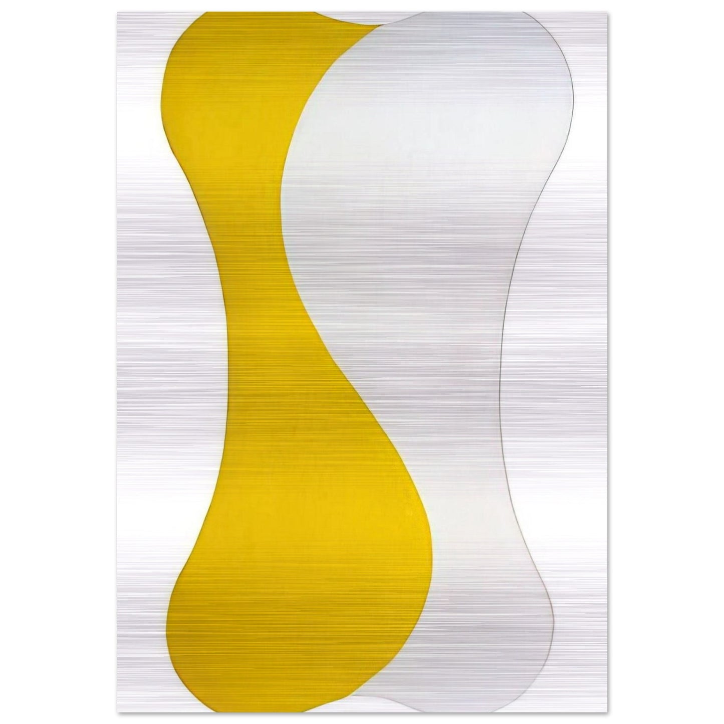 Yellow White [Sun] - 1959 - Leon Polk Smith Brushed Aluminum Print - 70x100 cm / 28x40 inches | Leon Polk Smith Aluminum Print | Leon Polk Smith Prints