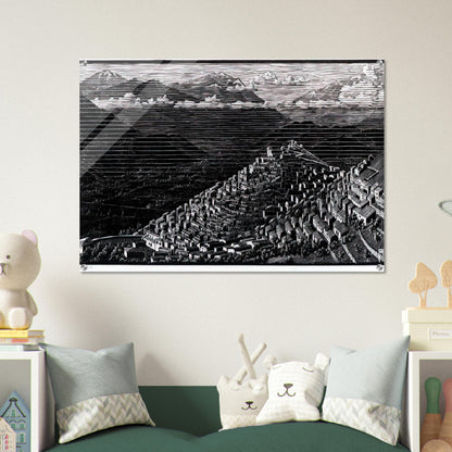 MORANO CALABRIA - MC Escher Acrylic Print - 70x100 cm / 28x40″ inches | Maurits Cornelis Escher Prints