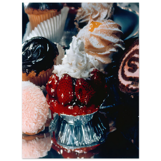 Audrey Flack - STRAWBERRY TART SUPREME 1974  75x100 cm / 30x40inches Fine Art Poster