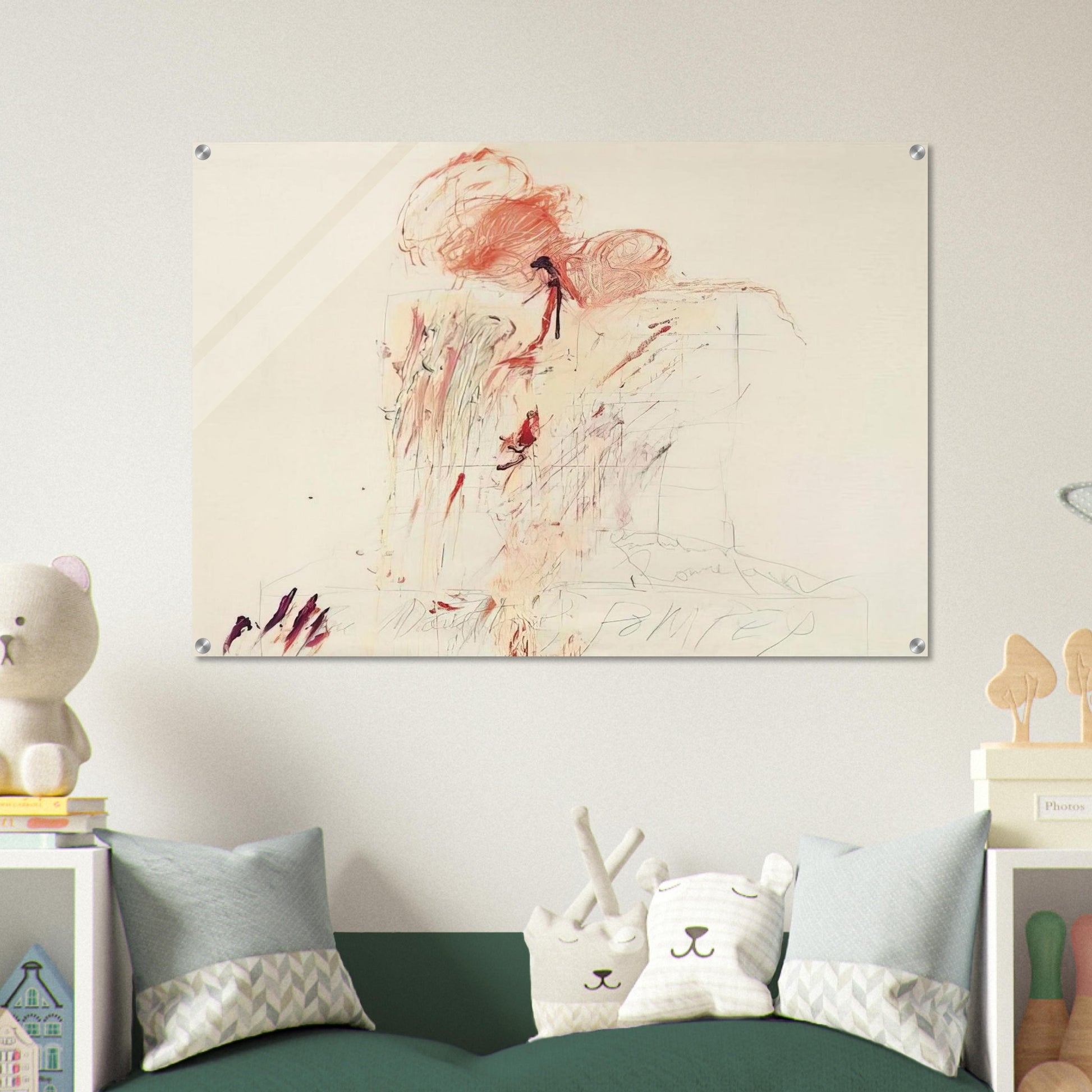 Death of Pompey  Rome  - Cy Twombly Acrylic Print - 70x100 cm / 28x40″ inches