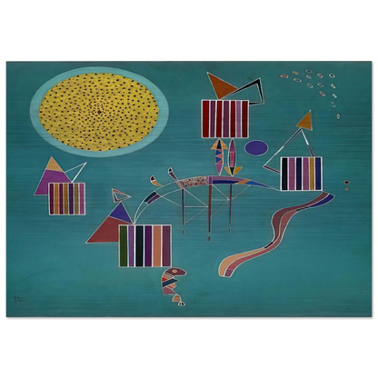 INTIME MESSAGE 1942 - Wassily Kandinsky Brushed Aluminum Print - 70x100 cm / 28x40 inches | Wassily Kandinsky Aluminum Print | Wassily Kandinsky Prints