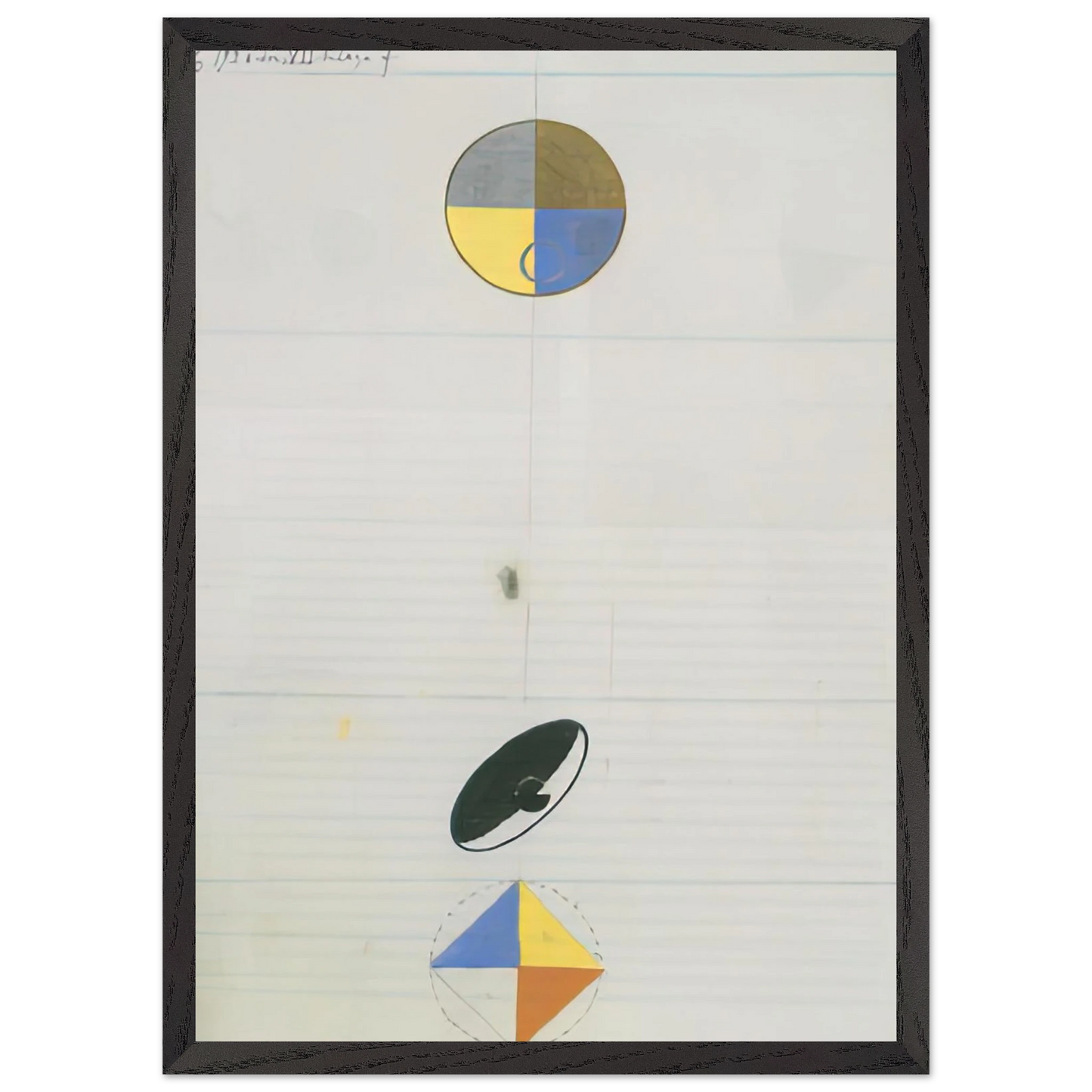 Hilma af Klint - SERIES NO VII NO 3F 1920 Wall art - 40x50 cm / 16x20 inches - Premium Wooden Framed Poster With Fine Art Paper - Wood frame