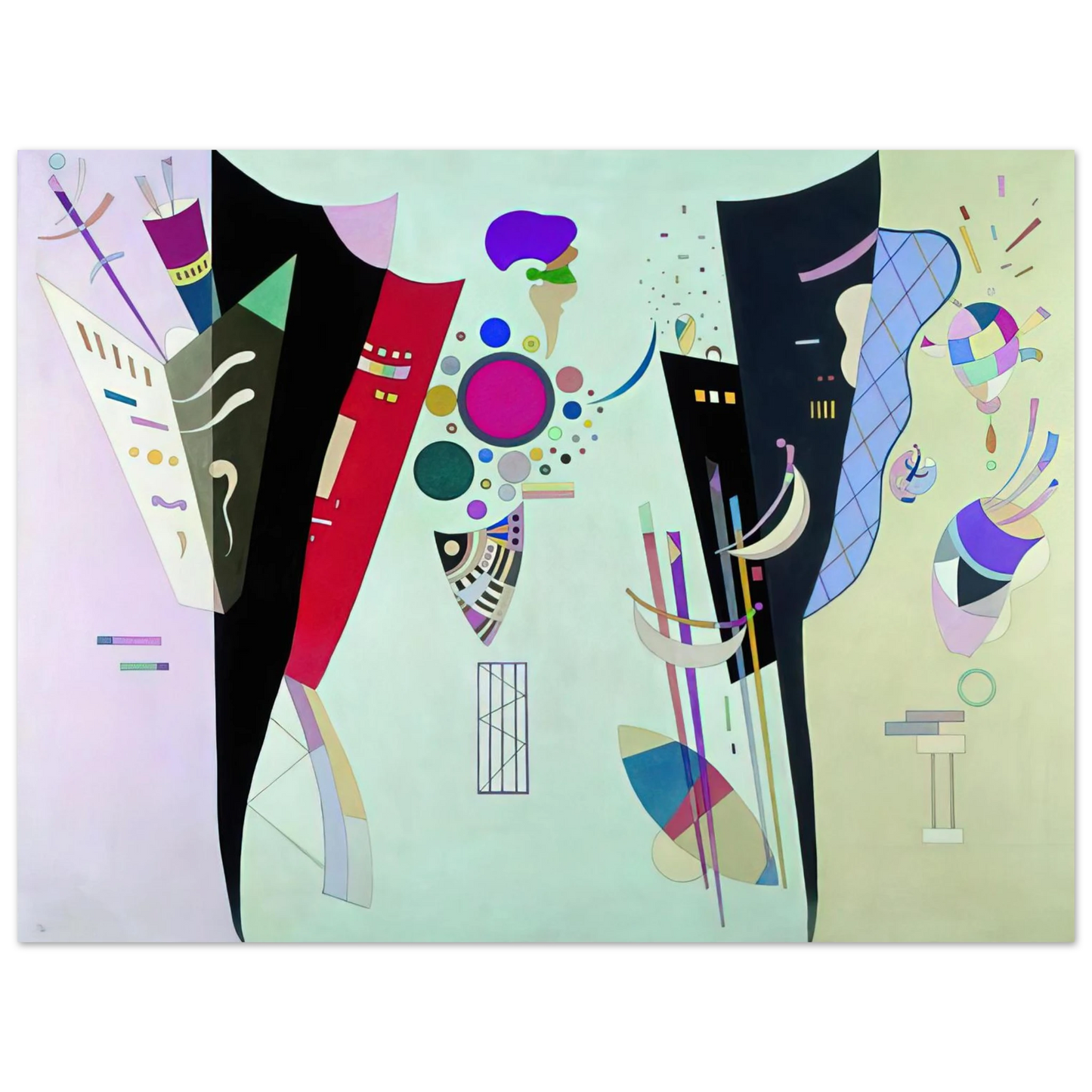 Wassily Kandinsky - RECIPROCAL ACCORDS 1942  75x100 cm / 30x40inches Fine Art Poster