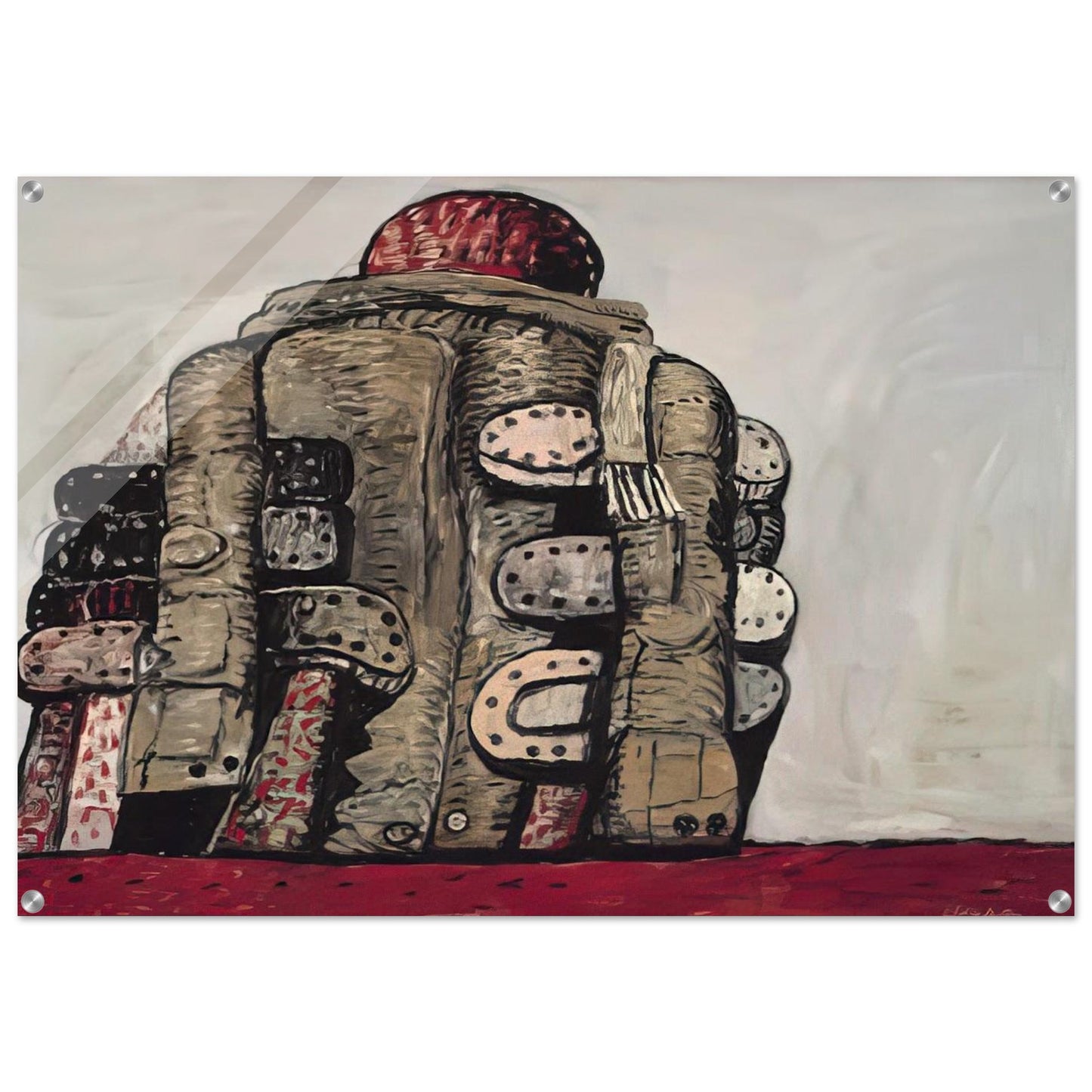 BACK VIEW - Philip Guston Acrylic Print - 70x100 cm / 28x40″ inches