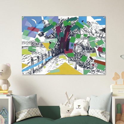 Polish Landscape - 2006 - Wojciech Fangor Acrylic Print - 70x100 cm / 28x40″ inches
