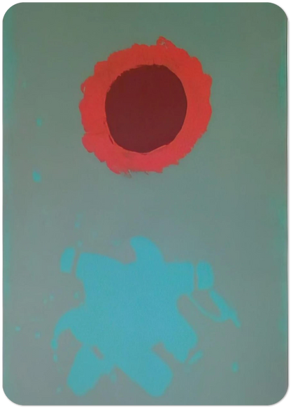 Chrome Green - 1972 By Adolph Gottlieb Pack of 10 Post Cards | Adolph Gottlieb Post Cards | A6 (10.5 x 14.8 cm) - 4.1 x 5.8 inches