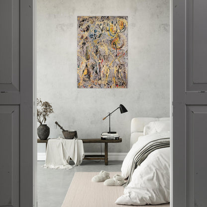 GALAXY 1947 - Jackson Pollock Brushed Aluminum Print - 70x100 cm / 28x40 inches | Jackson Pollock Aluminum Print | Jackson Pollock Prints