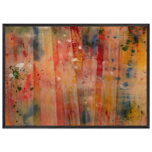 Lady Day II - Sam Gilliam 70x100 cm / 28x40 inches Framed Art Print – Black Wooden Frame