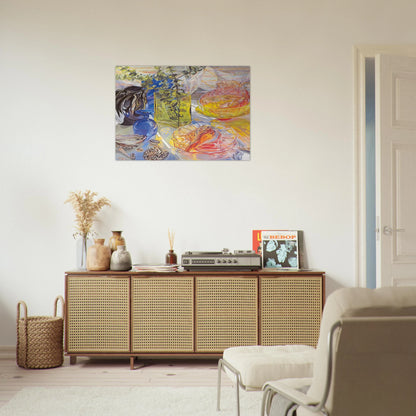 GLASS AND SHELLS 1990 - Janet Fish Brushed Aluminum Print - 70x100 cm / 28x40 inches | Janet Fish Aluminum Print | Janet Fish Prints
