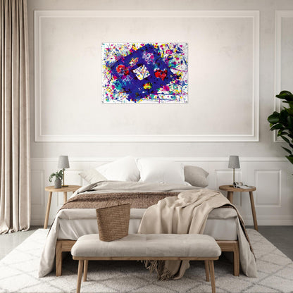 Untitled  SF 259  - Sam Francis Acrylic Print - 70x100 cm / 28x40″ inches