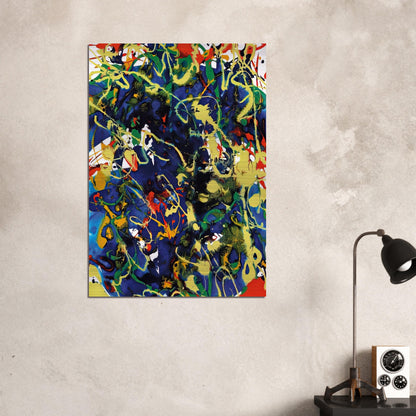 Untitled  SFP94-63  SFF 1737  - Sam Francis Brushed Aluminum Print - 70x100 cm / 28x40 inches | Sam Francis Aluminum Print | Sam Francis Prints