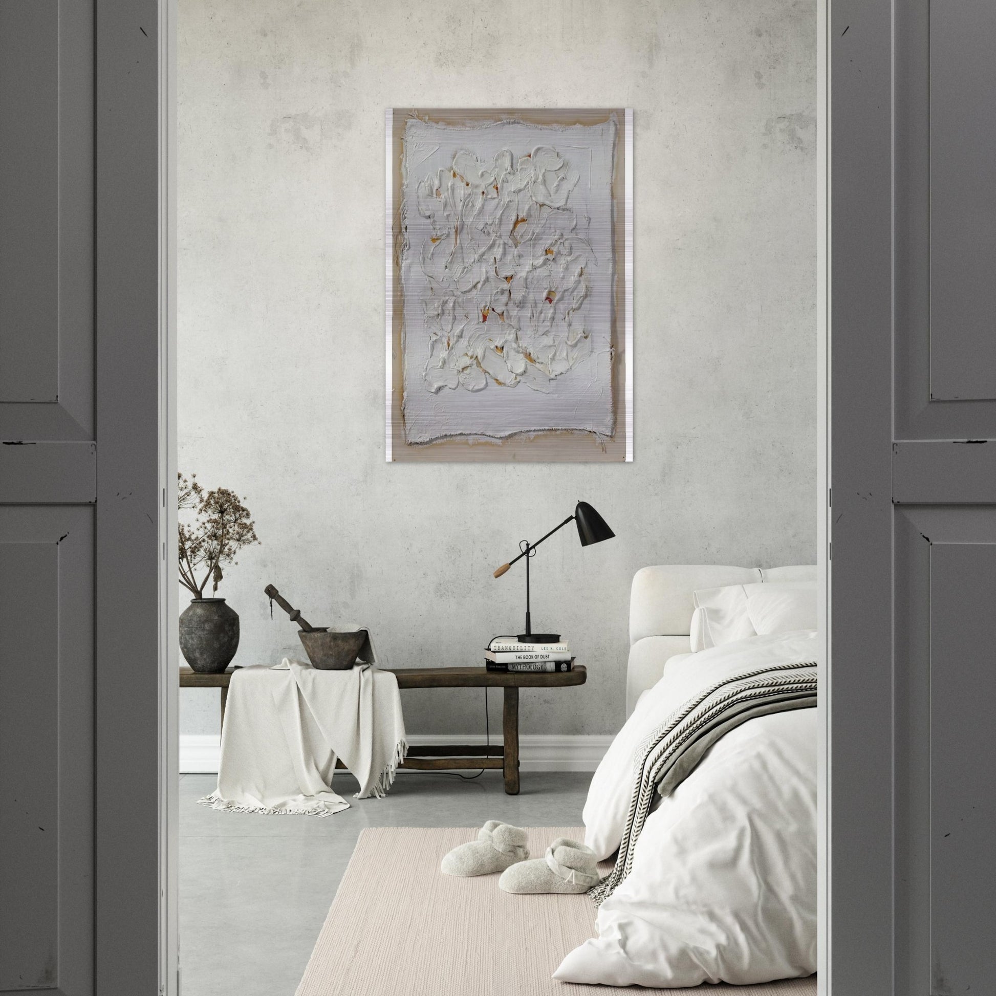 Untitled - Minimalism - Robert Ryman Brushed Aluminum Print - 70x100 cm / 28x40 inches | Robert Ryman Aluminum Print | Robert Ryman Prints