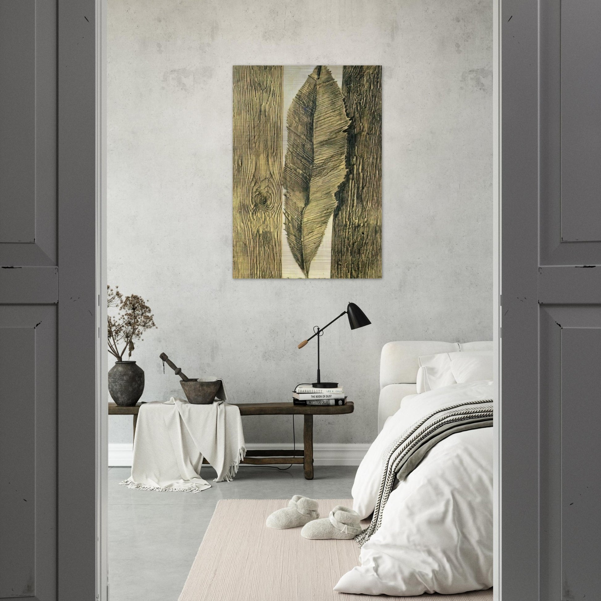 Leaf customs - Max Ernst Brushed Aluminum Print - 70x100 cm / 28x40 inches | Max Ernst Aluminum Print | Max Ernst Prints