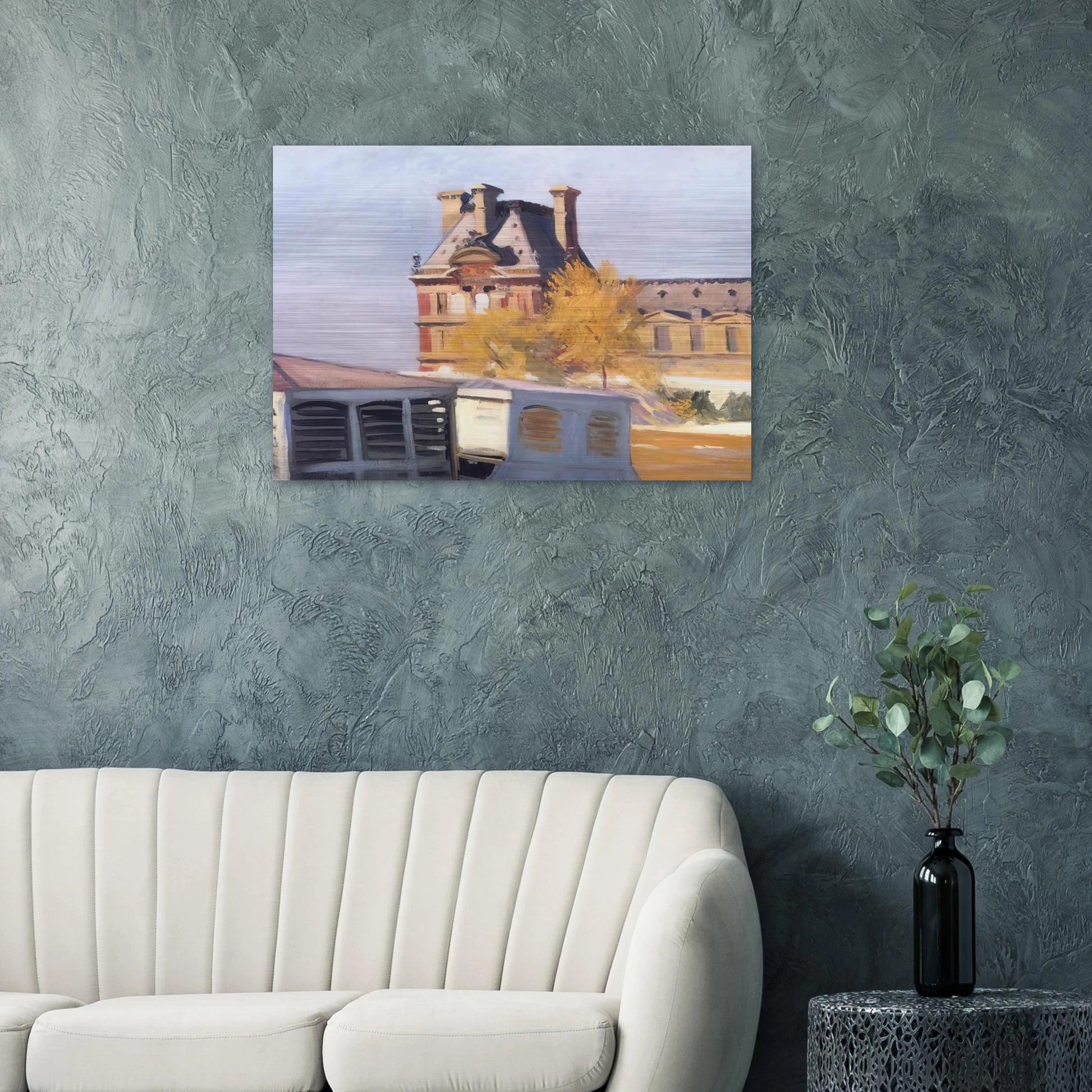 Le Pavillon de Flore - Edward Hopper Brushed Aluminum Print - 70x100 cm / 28x40 inches | Edward Hopper Aluminum Print | Edward Hopper Prints