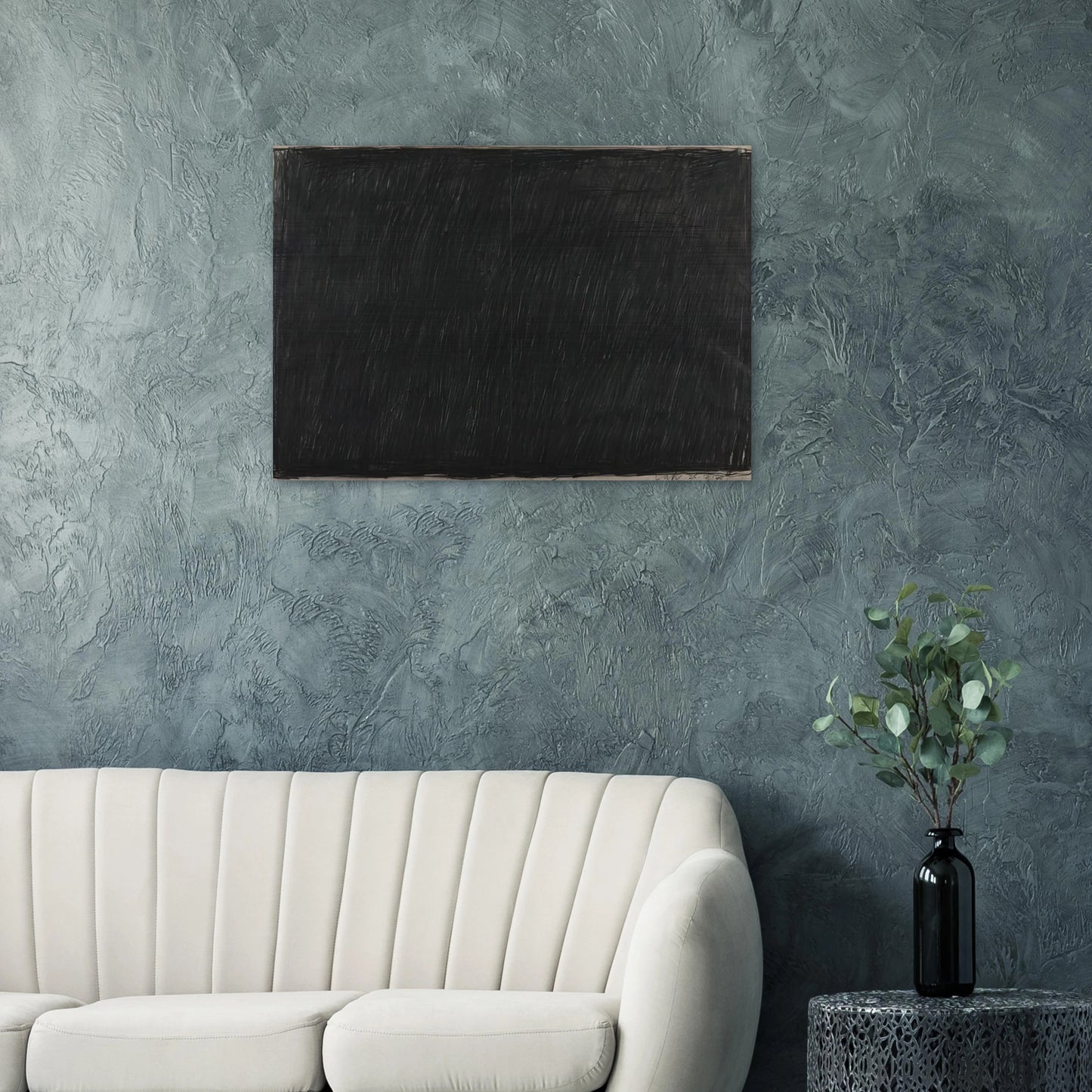 Drawing 25.4.60 - 1960 - Bob Law Brushed Aluminum Print - 70x100 cm / 28x40 inches | Bob Law Aluminum Print | Bob Law Prints