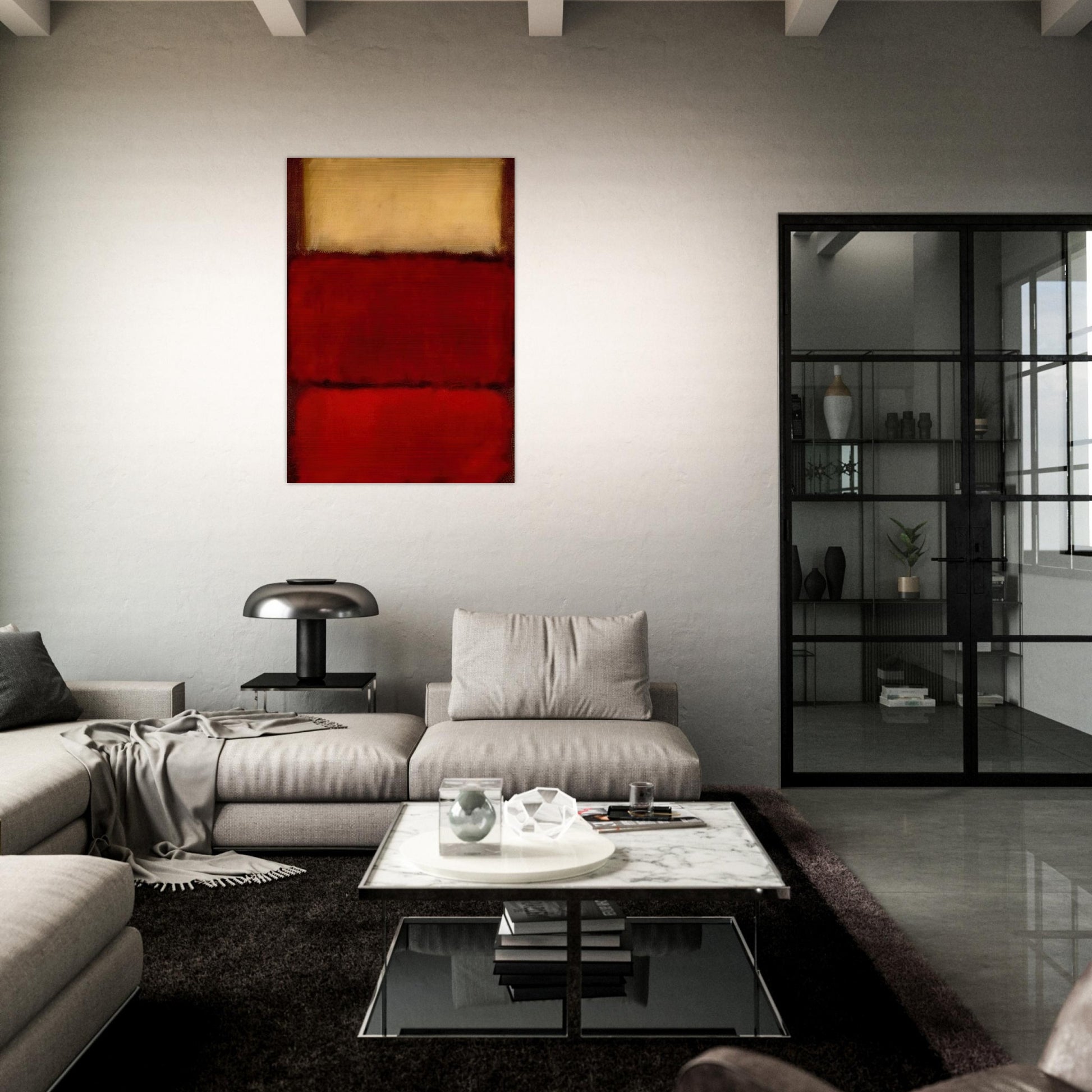 Red - 1964 - Mark Rothko Brushed Aluminum Print - 70x100 cm / 28x40 inches | Mark Rothko Aluminum Print | Mark Rothko Prints